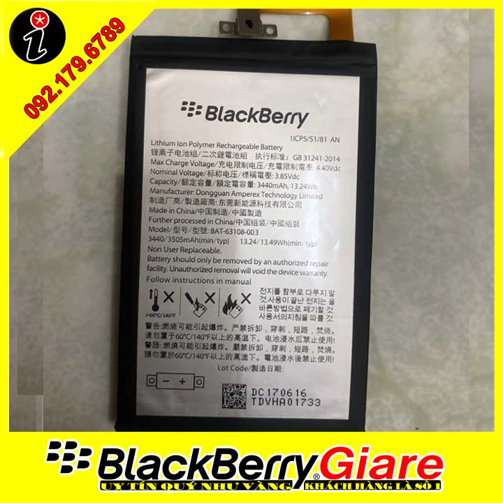 Dịch Vụ Thay Pin BlackBerry Keyone